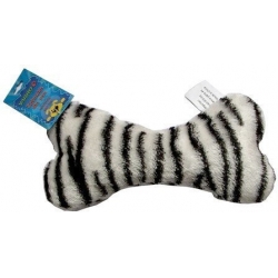 YARRO kość pluszowa piszcząca wzór zebra 20cm - kod Y0009